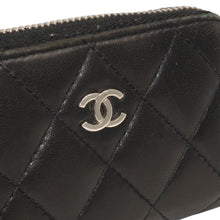 画像をギャラリービューアに読み込む, CHANEL シャネル マトラッセ コインケース AP0216 キャビアスキン コインケース ブラック ゴールド金具 美品 中古 4a000828