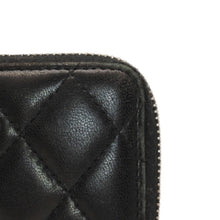 画像をギャラリービューアに読み込む, CHANEL シャネル マトラッセ コインケース AP0216 キャビアスキン コインケース ブラック ゴールド金具 美品 中古 4a000828
