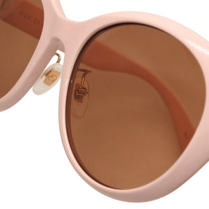 GUCCI グッチ Eyewear アイウェア Pink ピンク キャットアイ GG0814SK 56▫︎20-150 イタリア製 美品 中古 4a001038