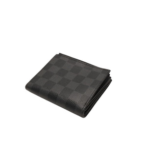 Very good condition LOUIS VUITTON Damier Graphite Milty Porte Carte Damier Bifold Wallet M60451 Black Used 4a000845