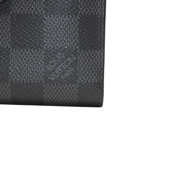Very good condition LOUIS VUITTON Damier Graphite Milty Porte Carte Damier Bifold Wallet M60451 Black Used 4a000845