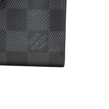 画像をギャラリービューアに読み込む, 極美品 LOUIS VUITTON ルイヴィトン ダミエグラフィット ミルティ ポルトカルトダミエ 2つ折財布 M60451 ブラック 中古 4a000845