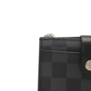 Very good condition LOUIS VUITTON Damier Graphite Milty Porte Carte Damier Bifold Wallet M60451 Black Used 4a000845