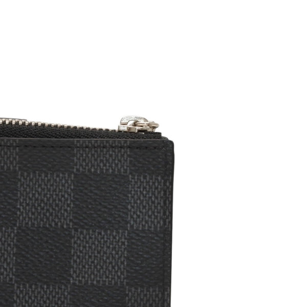 Very good condition LOUIS VUITTON Damier Graphite Milty Porte Carte Damier Bifold Wallet M60451 Black Used 4a000845