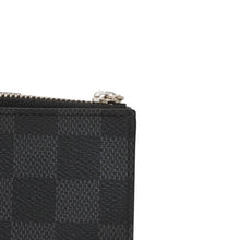 画像をギャラリービューアに読み込む, 極美品 LOUIS VUITTON ルイヴィトン ダミエグラフィット ミルティ ポルトカルトダミエ 2つ折財布 M60451 ブラック 中古 4a000845