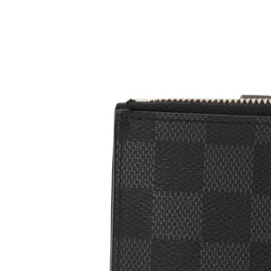 Very good condition LOUIS VUITTON Damier Graphite Milty Porte Carte Damier Bifold Wallet M60451 Black Used 4a000845