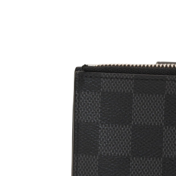 Very good condition LOUIS VUITTON Damier Graphite Milty Porte Carte Damier Bifold Wallet M60451 Black Used 4a000845