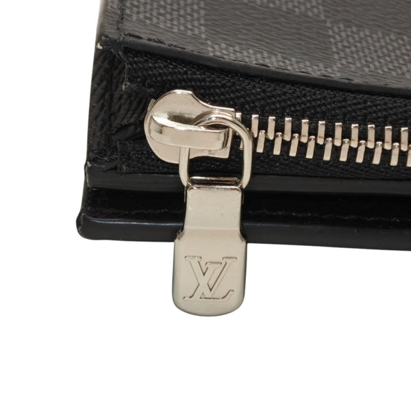 Very good condition LOUIS VUITTON Damier Graphite Milty Porte Carte Damier Bifold Wallet M60451 Black Used 4a000845