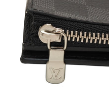 画像をギャラリービューアに読み込む, 極美品 LOUIS VUITTON ルイヴィトン ダミエグラフィット ミルティ ポルトカルトダミエ 2つ折財布 M60451 ブラック 中古 4a000845