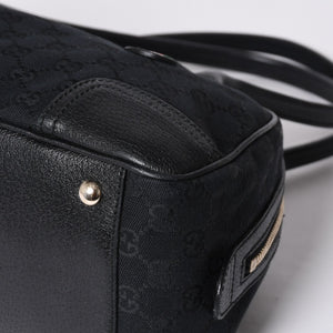 GUCCI Gucci Princy Shoulder Bag Sherry Line GG Canvas 161720 Black Good Condition Used 4a000267