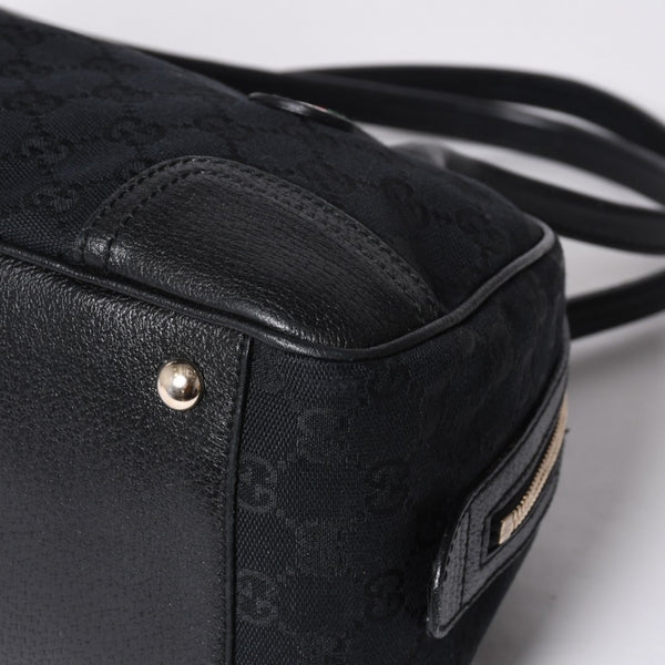 GUCCI Gucci Princy Shoulder Bag Sherry Line GG Canvas 161720 Black Good Condition Used 4a000267