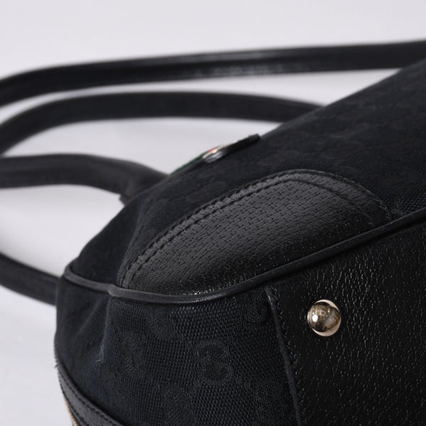 GUCCI Gucci Princy Shoulder Bag Sherry Line GG Canvas 161720 Black Good Condition Used 4a000267