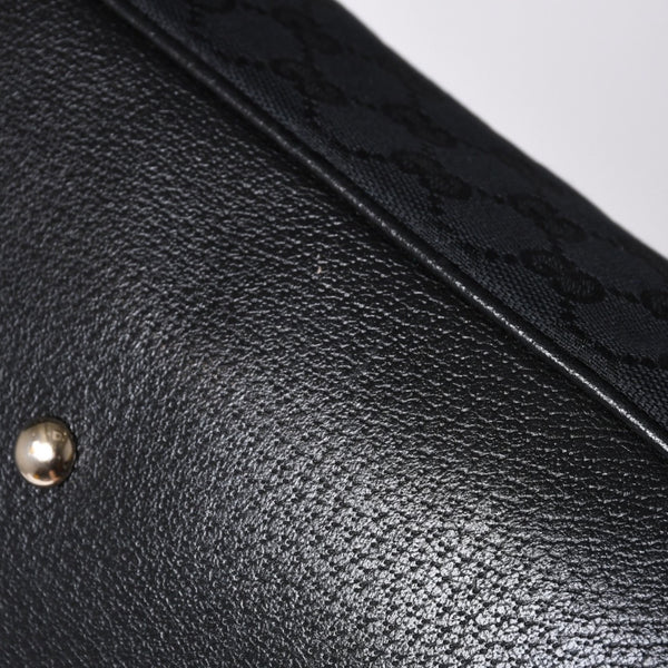 GUCCI Gucci Princy Shoulder Bag Sherry Line GG Canvas 161720 Black Good Condition Used 4a000267