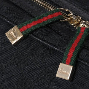 GUCCI Gucci Princy Shoulder Bag Sherry Line GG Canvas 161720 Black Good Condition Used 4a000267