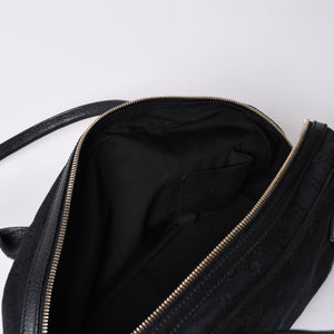 GUCCI Gucci Princy Shoulder Bag Sherry Line GG Canvas 161720 Black Good Condition Used 4a000267