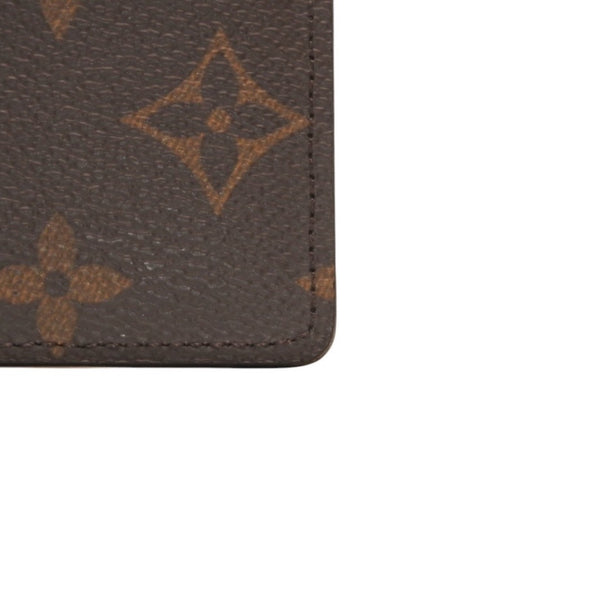 極美品 LOUIS VUITTON ルイヴィトン カードケース M60703 ポルト カルト サーンプル モノグラム フューシャ ブラウン 中古 4a001037