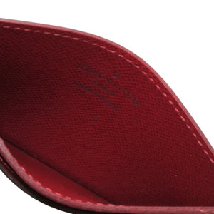 極美品 LOUIS VUITTON ルイヴィトン カードケース M60703 ポルト カルト サーンプル モノグラム フューシャ ブラウン 中古 4a001037