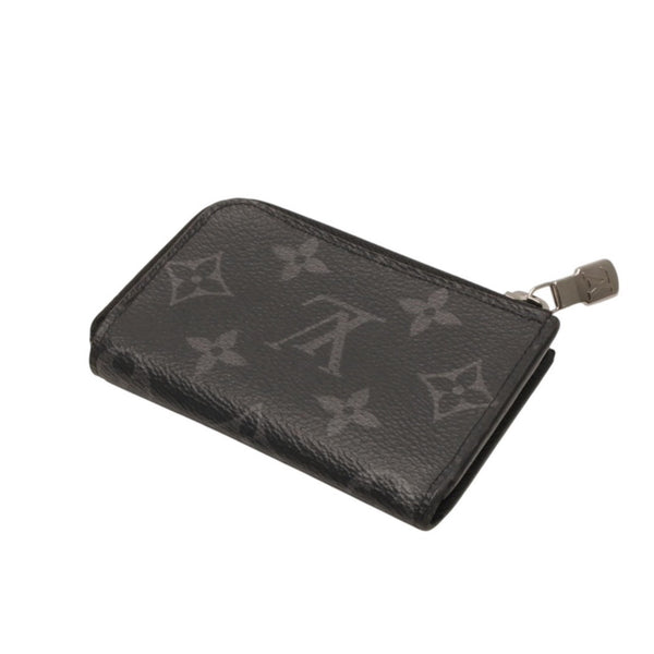 LOUIS VUITTON ルイヴィトン モノグラムエクリプス ジッピー コインパース ヴェルティカル M81662 コインケース ブラック 中古 4a001029