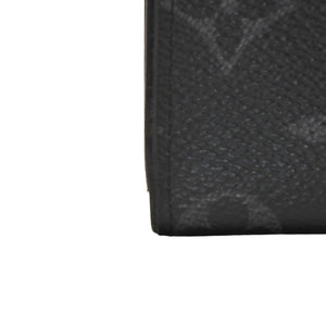 LOUIS VUITTON ルイヴィトン モノグラムエクリプス ジッピー コインパース ヴェルティカル M81662 コインケース ブラック 中古 4a001029