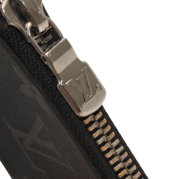 LOUIS VUITTON ルイヴィトン モノグラムエクリプス ジッピー コインパース ヴェルティカル M81662 コインケース ブラック 中古 4a001029