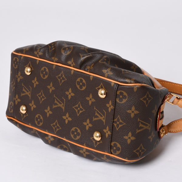 LOUIS VUITTON Clara One Shoulder Bag M40057 Monogram PVC Leather Brown Good Condition Used 4a000812