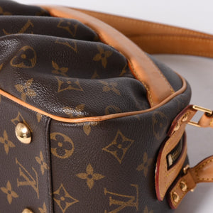 LOUIS VUITTON Clara One Shoulder Bag M40057 Monogram PVC Leather Brown Good Condition Used 4a000812