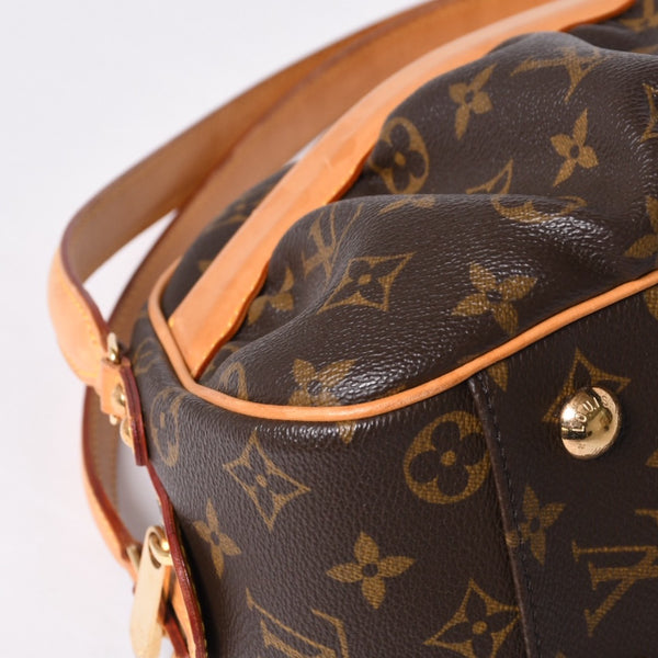 LOUIS VUITTON Clara One Shoulder Bag M40057 Monogram PVC Leather Brown Good Condition Used 4a000812