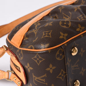LOUIS VUITTON Clara One Shoulder Bag M40057 Monogram PVC Leather Brown Good Condition Used 4a000812