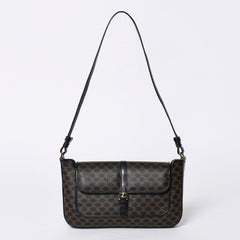 CELINE セリーヌ Shoulder Bag ショルダーバッグ Black ブラック Brown ブラウン MC01/1 美品 中古 4a000132