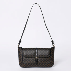CELINE セリーヌ Shoulder Bag ショルダーバッグ Black ブラック Brown ブラウン MC01/1 美品 中古 4a000132