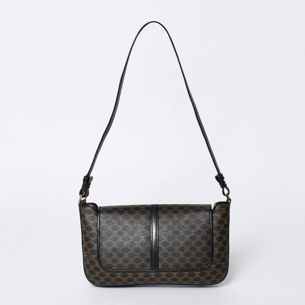 CELINE セリーヌ Shoulder Bag ショルダーバッグ Black ブラック Brown ブラウン MC01/1 美品 中古 4a000132