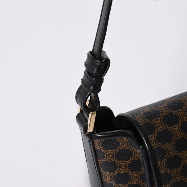 CELINE セリーヌ Shoulder Bag ショルダーバッグ Black ブラック Brown ブラウン MC01/1 美品 中古 4a000132