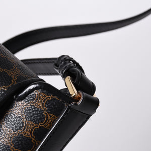 CELINE セリーヌ Shoulder Bag ショルダーバッグ Black ブラック Brown ブラウン MC01/1 美品 中古 4a000132