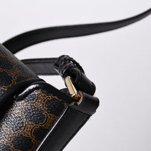 画像をギャラリービューアに読み込む, CELINE セリーヌ Shoulder Bag ショルダーバッグ Black ブラック Brown ブラウン MC01/1 美品 中古 4a000132