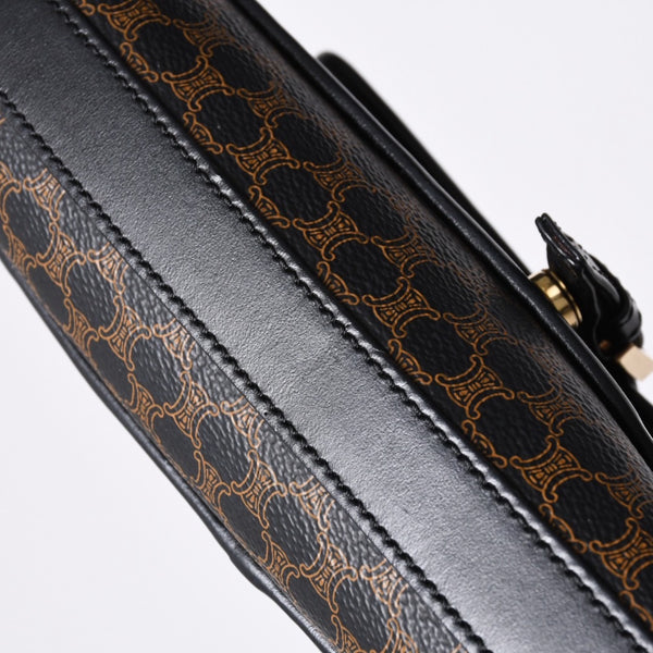 CELINE セリーヌ Shoulder Bag ショルダーバッグ Black ブラック Brown ブラウン MC01/1 美品 中古 4a000132