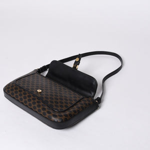 CELINE セリーヌ Shoulder Bag ショルダーバッグ Black ブラック Brown ブラウン MC01/1 美品 中古 4a000132