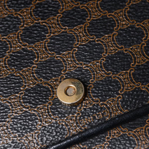 CELINE セリーヌ Shoulder Bag ショルダーバッグ Black ブラック Brown ブラウン MC01/1 美品 中古 4a000132