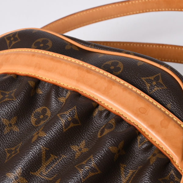 LOUIS VUITTON Clara One Shoulder Bag M40057 Monogram PVC Leather Brown Good Condition Used 4a000812