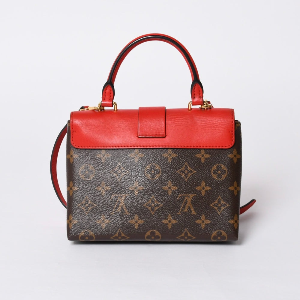 Very Good Condition LOUIS VUITTON Rocky BB Handbag M44080 Monogram Brown Red Used 4a000253