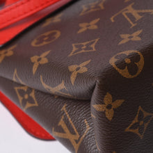 画像をギャラリービューアに読み込む, 極美品 LOUIS VUITTON ルイヴィトン ロッキーBB ハンドバッグ M44080 モノグラム ブラウン レッド 中古 4a000253