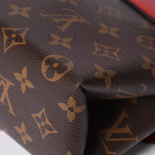 画像をギャラリービューアに読み込む, 極美品 LOUIS VUITTON ルイヴィトン ロッキーBB ハンドバッグ M44080 モノグラム ブラウン レッド 中古 4a000253
