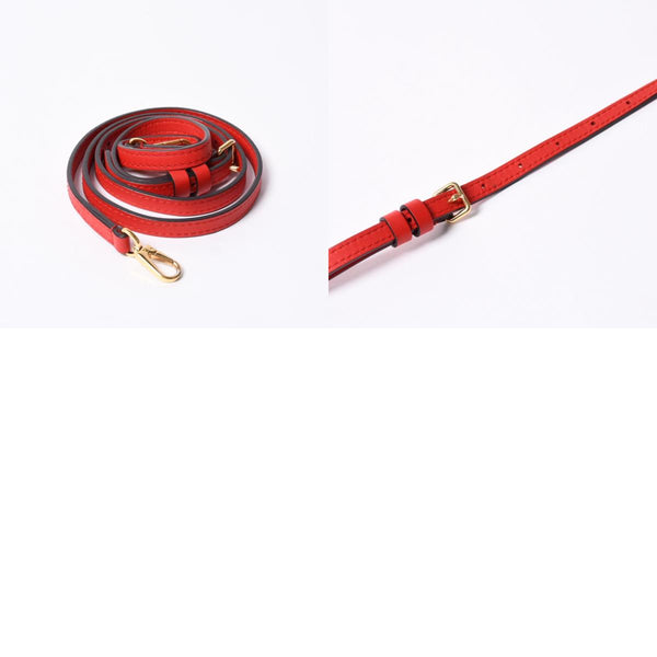 極美品 LOUIS VUITTON ルイヴィトン ロッキーBB ハンドバッグ M44080 モノグラム ブラウン レッド 中古 4a000253