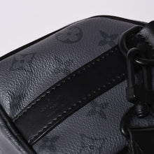 画像をギャラリービューアに読み込む, 極美品 LOUIS VUITTON ルイヴィトン キーポル バンドリエール25 2WAYバッグ M11645 モノグラム エクリプス グレー ターコイズ 中古 4a000819