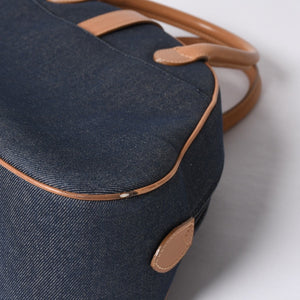 Christian Dior MA-0051 Denim Fabric Handbag Navy Blue Good Condition Used 4a000822