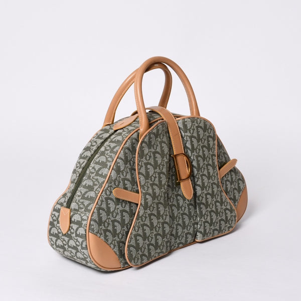 Christian Dior Double Saddle Handbag MA-1001 Galliano Period Good Condition Used 4a000765