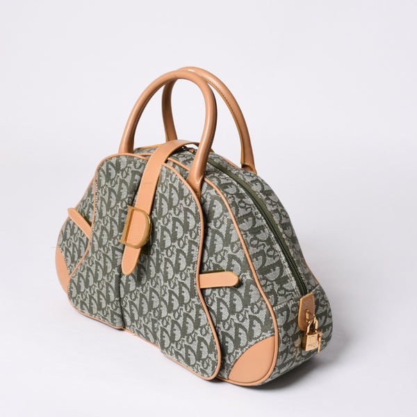 Christian Dior Double Saddle Handbag MA-1001 Galliano Period Good Condition Used 4a000765