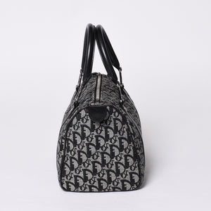 Christian Dior Trotter Pattern Mini Boston Bag BO G 0053 Good Condition Used 4a000821