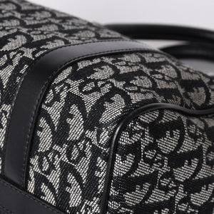Christian Dior Trotter Pattern Mini Boston Bag BO G 0053 Good Condition Used 4a000821