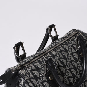 Christian Dior Trotter Pattern Mini Boston Bag BO G 0053 Good Condition Used 4a000821