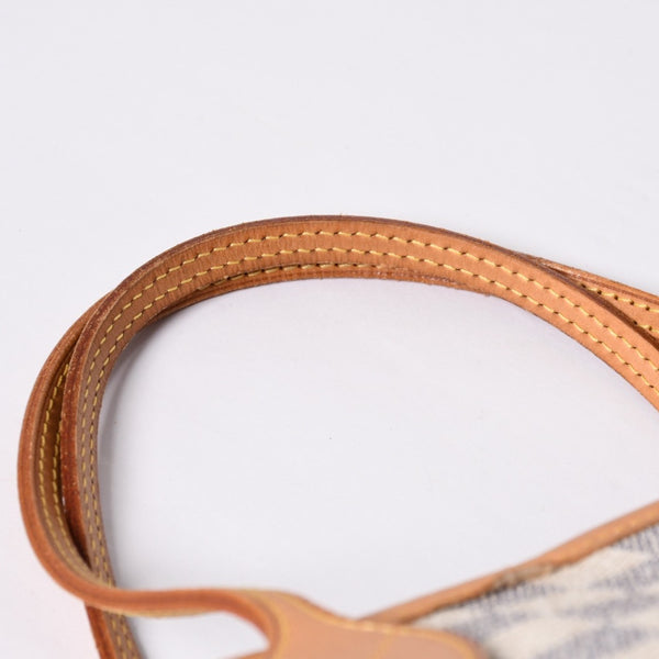 LOUIS VUITTON Tote Bag Neverfull PM N51110 Damier Azur Canvas White Good Condition Used 4a000781